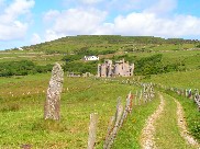 Irlande - Co Galway - Clifden - Menhir et Chateau (2)